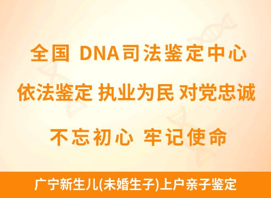 广宁新生儿(未婚生子)上户亲子鉴定