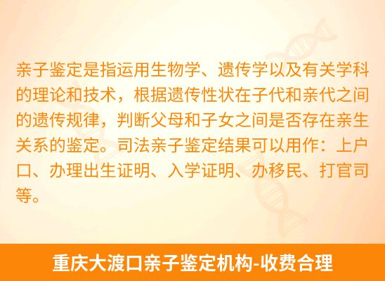 重庆大渡口新生儿(未婚生子)上户亲子鉴定