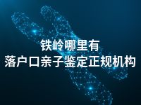 铁岭哪里有落户口亲子鉴定正规机构