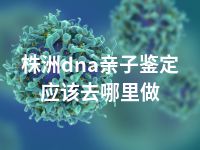 株洲dna亲子鉴定应该去哪里做