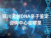 银川无创DNA亲子鉴定咨询中心在哪里
