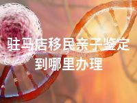 驻马店移民亲子鉴定到哪里办理