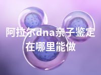 阿拉尔dna亲子鉴定在哪里能做