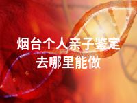 烟台个人亲子鉴定去哪里能做