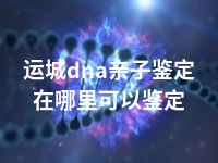 运城dna亲子鉴定在哪里可以鉴定