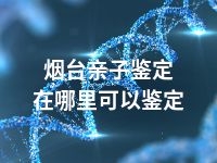 烟台亲子鉴定在哪里可以鉴定
