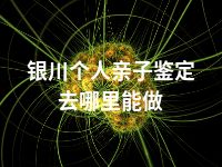 银川个人亲子鉴定去哪里能做