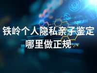 铁岭个人隐私亲子鉴定哪里做正规